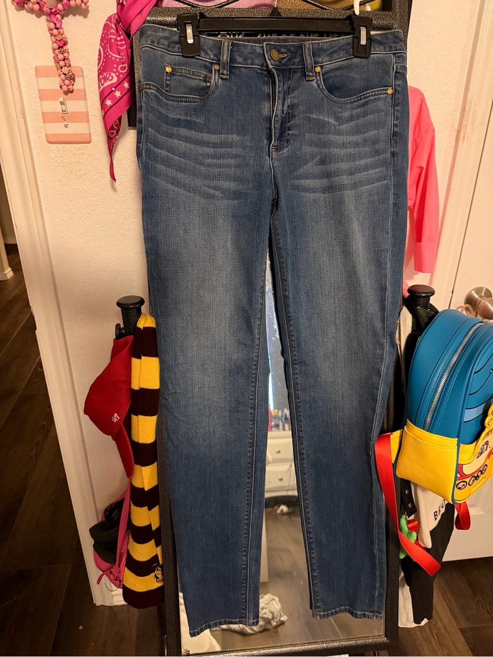 Vince Camuto Medium Blue Straight-Leg Jeans